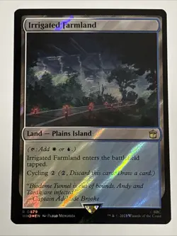 MTG Universes Beyond: Doctor Who Irrigated Farmland Surge Foil 0879 NM Rare - Image 1