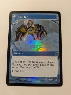 Ponder Future Sight Secret Lair Drop Foil MtG - Image 1