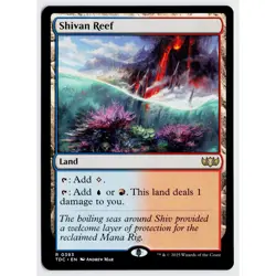 MTG Shivan Reef Commander Tarkir Dragonstorm Rare NM - Image 1