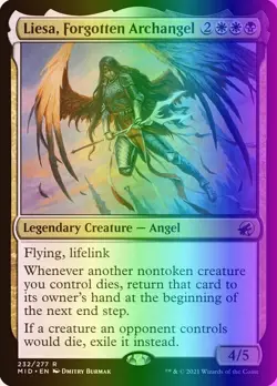 MTG Liesa, Forgotten Archangel (232/553) Innistrad Midnight Hunt NM FOIL - Image 1