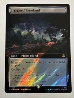 MTG Doctor Who Irrigated Farmland Extended Art Surge Foil 1095 NM Rare - Image 1