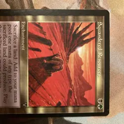 MTG Magic the Gathering Squandered Resources 1996 Romas Kukalis English - Image 2