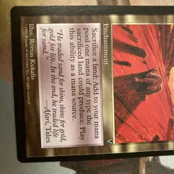 MTG Magic the Gathering Squandered Resources 1996 Romas Kukalis English - Image 3