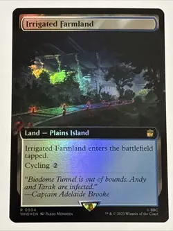 MTG Doctor Who Irrigated Farmland Extended Art Foil 0504 NM Rare - Image 1