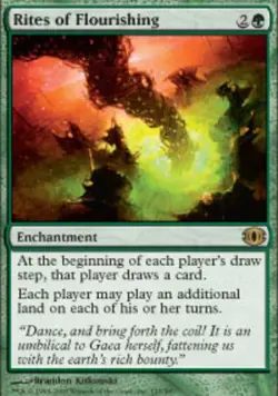 1x Rites of Flourishing Heavy Play MTG Magic - Kid Icarus - - Image 1