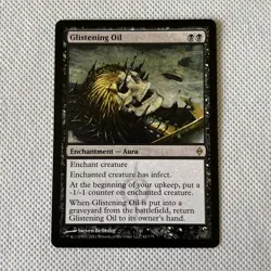 MTG [Glistening Oil] New Phyrexia 62/175 Regular Rare NM/MT+ **Ships Free** - Image 1