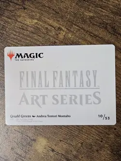 Gysahl Greens - Art Series Gold Stamped 10/53 Final Fantasy MTG NM - Image 3