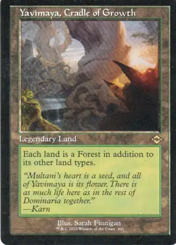 MTG: Modern Horizons 2: Retro Frame Yavimaya, Cradle of Growth: LP Condition - Image 1