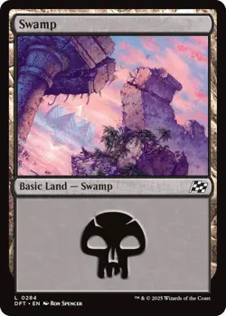 Swamp (0284) -Foil- MTG NM Aetherdrift - Image 1