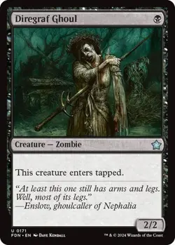 Diregraf Ghoul 171 -Foil- MTG NM Foundations - Image 1