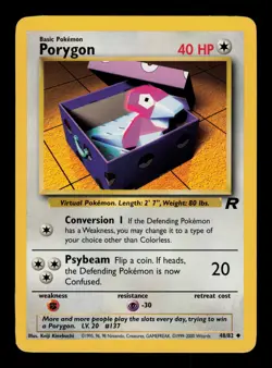 Porygon 48/82 - LP - Team Rocket, WOTC Pokemon - Image 1