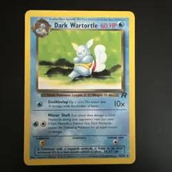 Pokemon TCG Team Rocket Unlimited Dark Wartortle Card 46/82 LP - Image 1