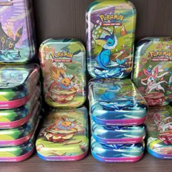 Pokemon Prismatic Evolutions Mini Tin x18 - New & Sealed - Free Fast Shipping ✅ - Image 3