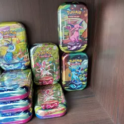 Pokemon Prismatic Evolutions Mini Tin x18 - New & Sealed - Free Fast Shipping ✅ - Image 4