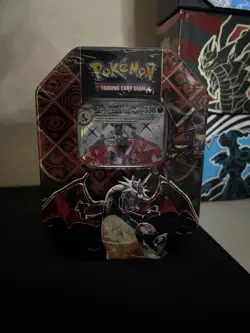 Pokemon TCG Paldean Fates Charizard Tin 4 Packs Sealed - Image 1
