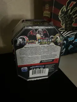 Pokemon TCG Paldean Fates Charizard Tin 4 Packs Sealed - Image 2