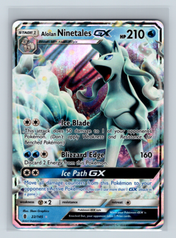 Alolan Ninetales GX 22/145 SM02 Guardians Rising Ultra Rare Pokemon TCG NM - Image 1