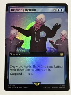 MTG Universes Beyond: Doctor Who Inspiring Refrain Extended Art Foil 0470 NM R - Image 1