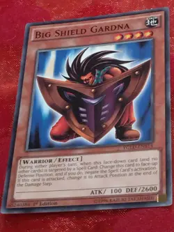 CARD CARTE YU-GI-OH! BIG SHIELD GARDNA YGLD-ENB14 - Image 1