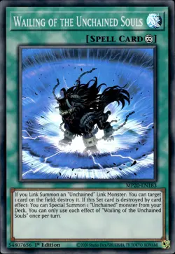 Wailing Of The Unchained Souls - Super Rare 1st Edition MP20-EN183 - NM - YuGiOh - Image 1