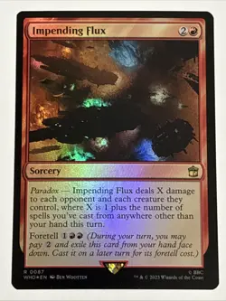 MTG Universes Beyond: Doctor Who Impending Flux Foil 0087 NM Rare - Image 1