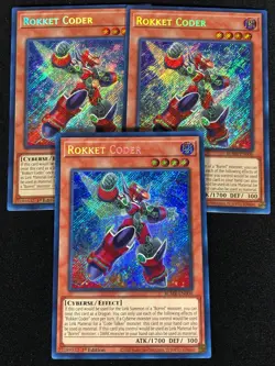 Yugioh Rokket Coder BLMR-EN006 1ST SECRET x3 (NM) - Image 1