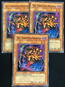 YUGIOH OLD VINDICTIVE MAGICIAN MFC-067 COMMON X3(NM) - Image 1