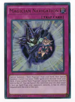 1x (LP) Magician Navigation - LEDD-ENA29 - Ultra Rare - 1st Edition YuGiOh - Image 1