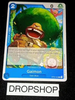 CARTE ONE PIECE ANGLAISE OP03-043 GAIMON MINT OP03 ENGLISH CARD - Image 1