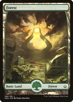 Lot of 20x Forest #189 - HOU Hour of Devastation - MTG Magic FULL ART Land NM - Image 1