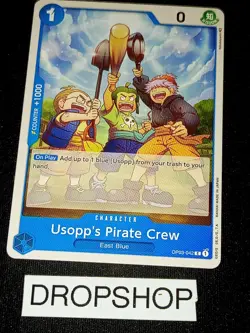 CARTE ONE PIECE ANGLAISE OP03-042 USOPP'S PIRATE CREW MINT OP03 ENGLISH CARD - Image 1