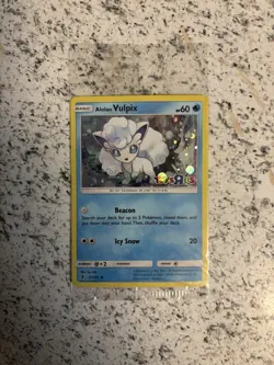 **SEALED** Alolan Vulpix Holo 2017 Pokemon Toys R Us Promo Card (21/145) - Image 1