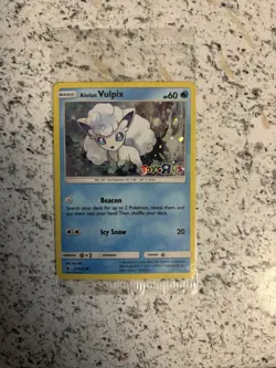 **SEALED** Alolan Vulpix Holo 2017 Pokemon Toys R Us Promo Card (21/145) - Image 3