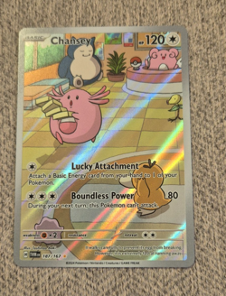 Chansey 187/167 Sv06: Twilight Masquerade Holo Rare Pokemon Card - Mint/NM - Image 3
