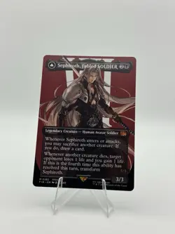 MTG: FInal Fantasy Borderless Sephiroth Fabled SOLDIER, Non-Foil Mythic382 NM!! - Image 1
