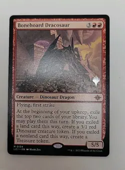 Bonehoard Dracosaur Caverns Of Ixalan Promo Magic The Gathering MTG M/NM Regular - Image 1