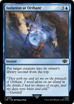 Isolation at Orthanc -Foil Near Mint MTG - Image 1