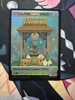 2024 MTG Magic The Gathering SLD Secret Lair Drop Foil #1835 Shrine Token - Image 1