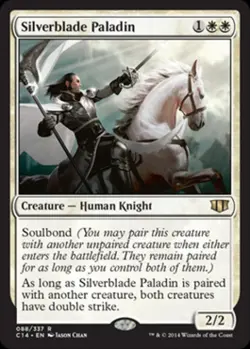 Silverblade Paladin - Light Play MTG Commander 2014 Edition - Image 1