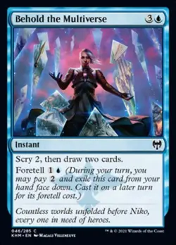 Behold the Multiverse - Light Play MTG Kaldheim - Image 1