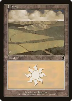 MTG Odyssey --- PLAINS (#332) --- Common! LP! Magic the Gathering! - Image 1
