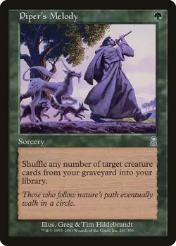 MTG Odyssey --- PIPER'S MELODY --- Uncommon! NM! Magic the Gathering! - Image 3