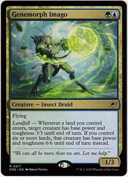 MTG Edge Of Eternities Genemorph Imago PreRelease Foil (Rare) - Image 2