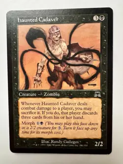 Magic the Gathering MTG Haunted Cadaver (154) Onslaught LP - Image 1