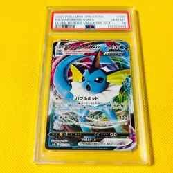 Psa10 Gem Mint Showers Vmax/Sp4 2021 Vaporeon Vmax 002/004 Pokemon Cards - Image 1