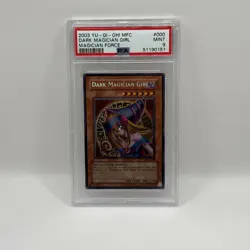 2003 Yugioh Dark Magician Girl Secret Rare Magician's Force MFC-000 PSA 9 Mint - Image 1