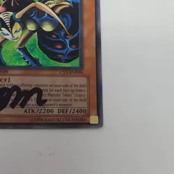 Yugioh Insect Queen Limited Edition Secret Rare CT1-EN005 - DAMAGED - Image 4