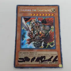 YUGIOH Gilford the Lightning CT2-EN001 Secret Rare - DAMAGED - Image 1