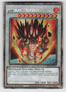 Jurrac Meteor Yugioh RA04-EN139 Platinum Secret Rare PSR NM - Image 1