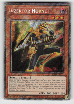 Inzektor Hornet Yugioh RA04-EN171 Platinum Secret Rare PSR NM - Image 1